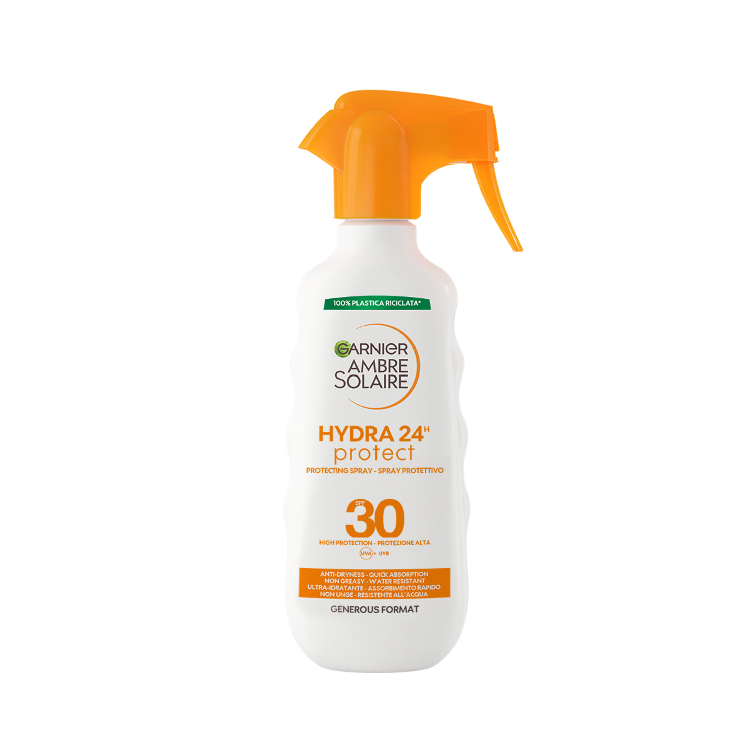 GARNIER AMBRE SOLAIR HYDRA 24 SPRAY GACHETTE SPF 30 200 ML