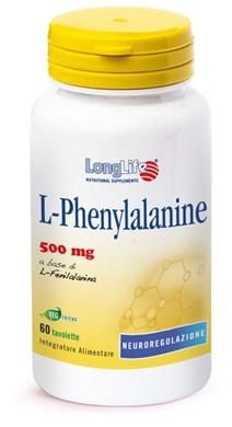 LongLife L-Phenylanine Integratore Tono dell'Umore 500mg 60 Tavolette