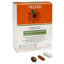 Migliorin Tricox Integratore Caduta dei Capelli 20 Tavolette+20 Gellule+20 Capsule