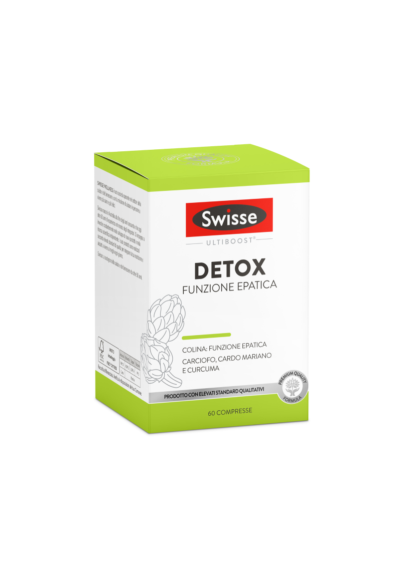 Swisse Detox Funzione Epatica - Integratore Depurativo Fegato 60 Compresse