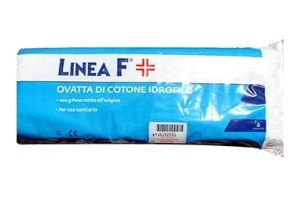 Linea F Ovatta Di Cotone Idrofilo Per Medicazioni 100 g