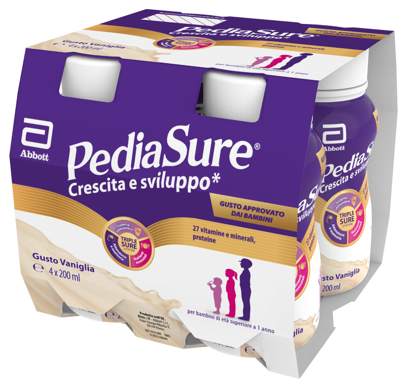 Pediasure Crescita e Sviluppo Drink 4x200ml vaniglia 