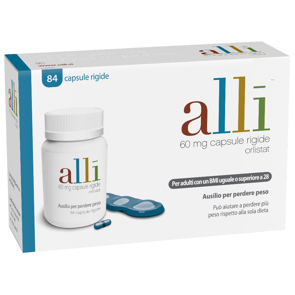 Alli Aiuto per Perdere Peso Orlistat Adulti 84 capsule