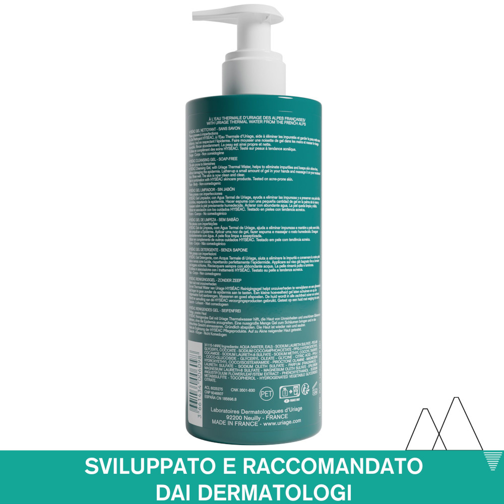 Uriage Hyséac Gel Detergente Purificante Viso e Corpo 500 ml