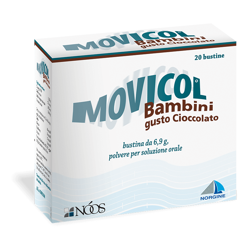 Movicol Bambini Al Cioccolato Polvere Soluzione Orale Stitichezza Cronica 20 Bustine