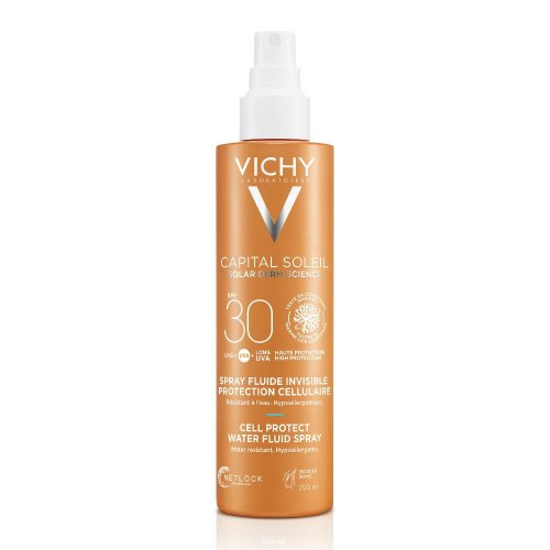 Vichy Capital Soleil Cell Protect Fluido Ultra Leggero Spray protezione SPF 30 200 ml
