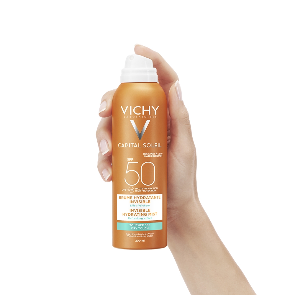 Vichy Idéal Soleil Spray Invisibile Idratante SPF 50 - Protezione Corpo - 200 ml