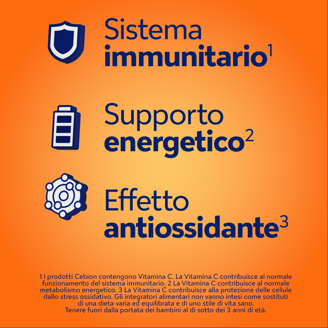 Cebion - Integratore di Vitamina C - gusto arancia - 20 compresse masticabili
