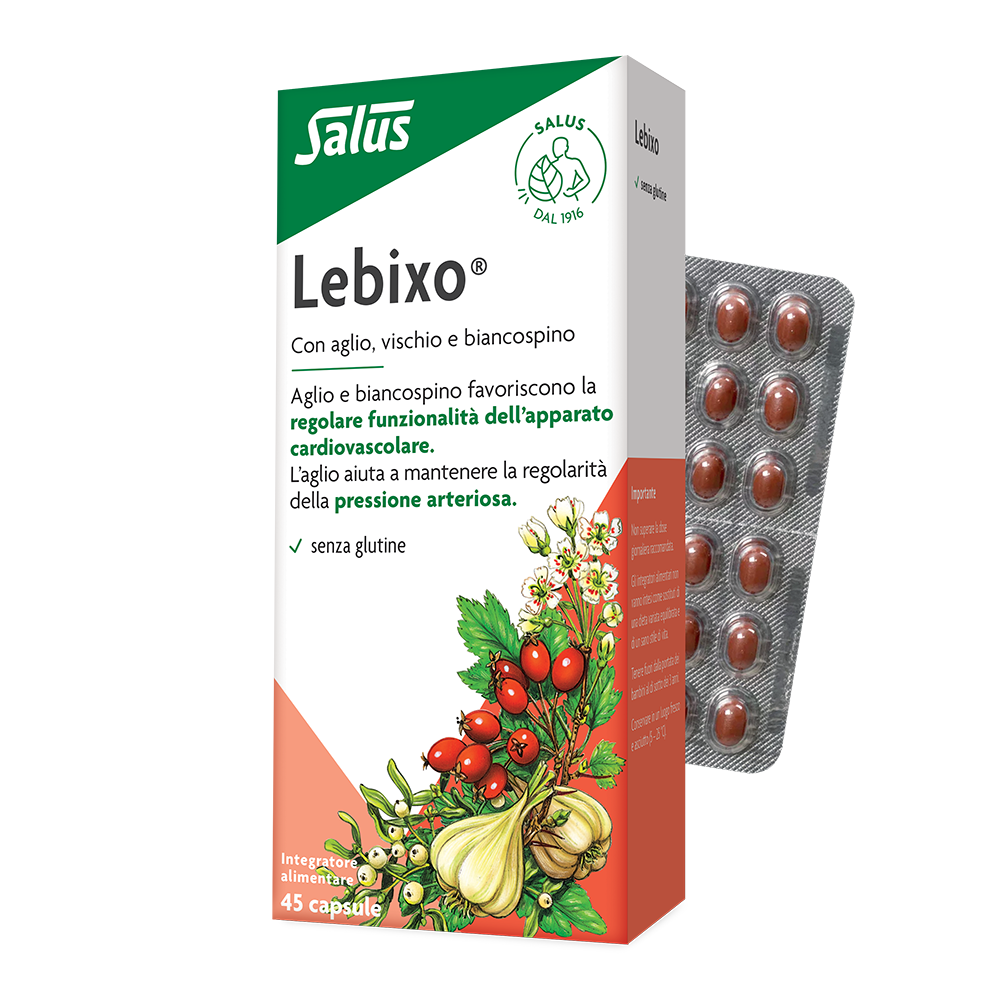 Lebixo Integratore Aglio Biancospino Vischio 45 Capsule
