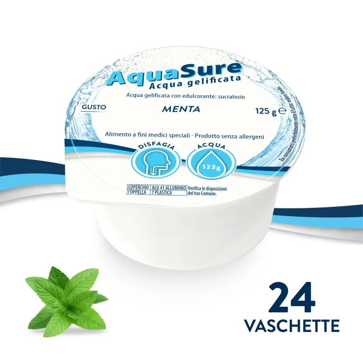 AQUASURE ACQUA GELIFICATA GUSTO MENTA 24X125G