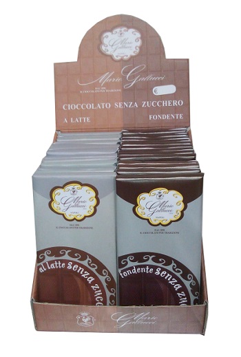 Mario Gallucci Tavoletta di Cioccolato al Latte Senza Zucchero 100 g