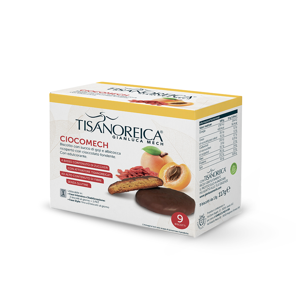 Tisanoreica Choco Mech Biscotti Succo di Goji ed Albicocca 9x13 g