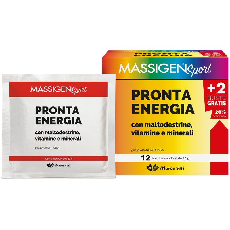 Massigen Sport Pronta Energia Integratore Energetico 12 Bustine