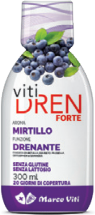 Vitidren Forte Mirtillo Integratore Drenante 300 ml