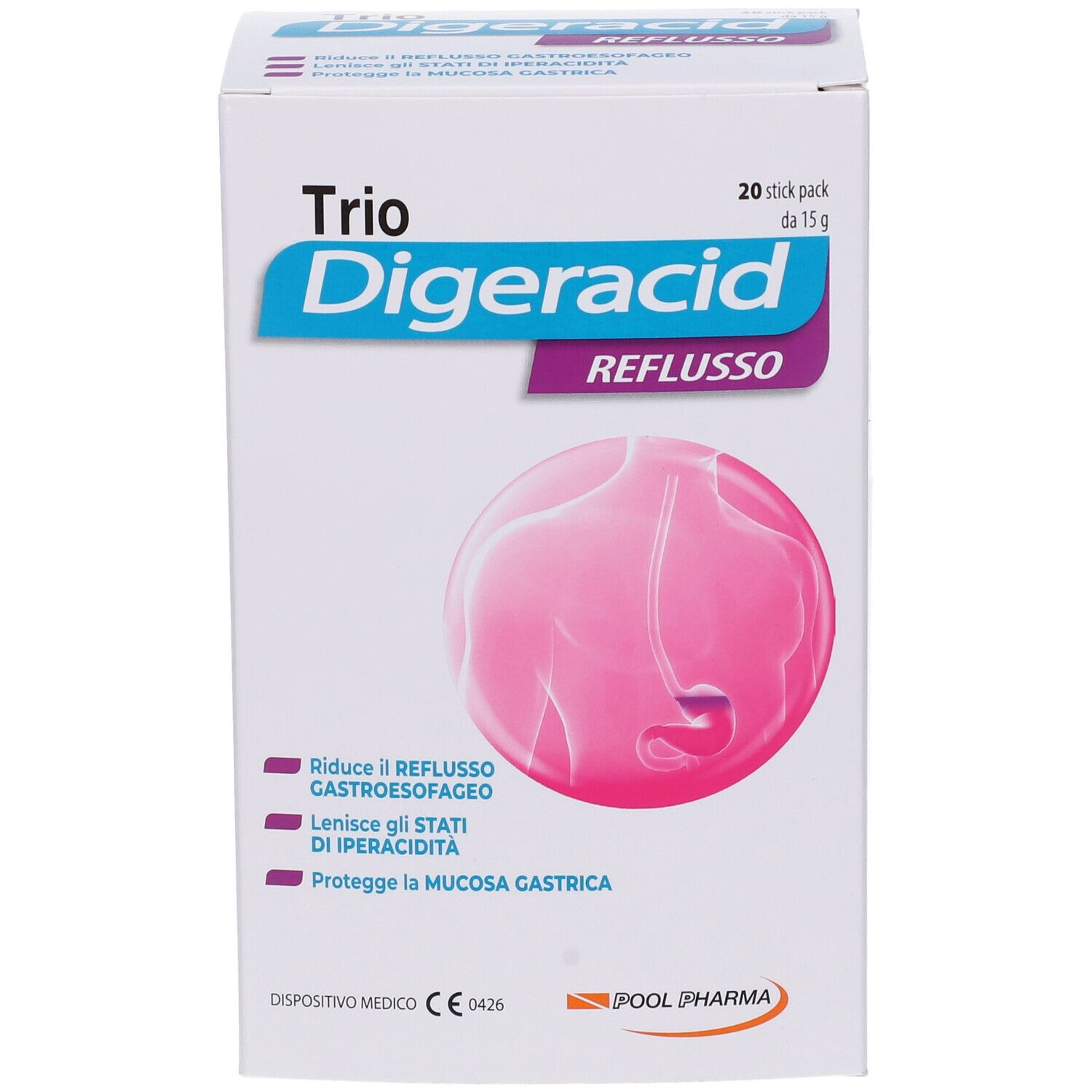 TRIO DIGERACID Reflusso 20Stk