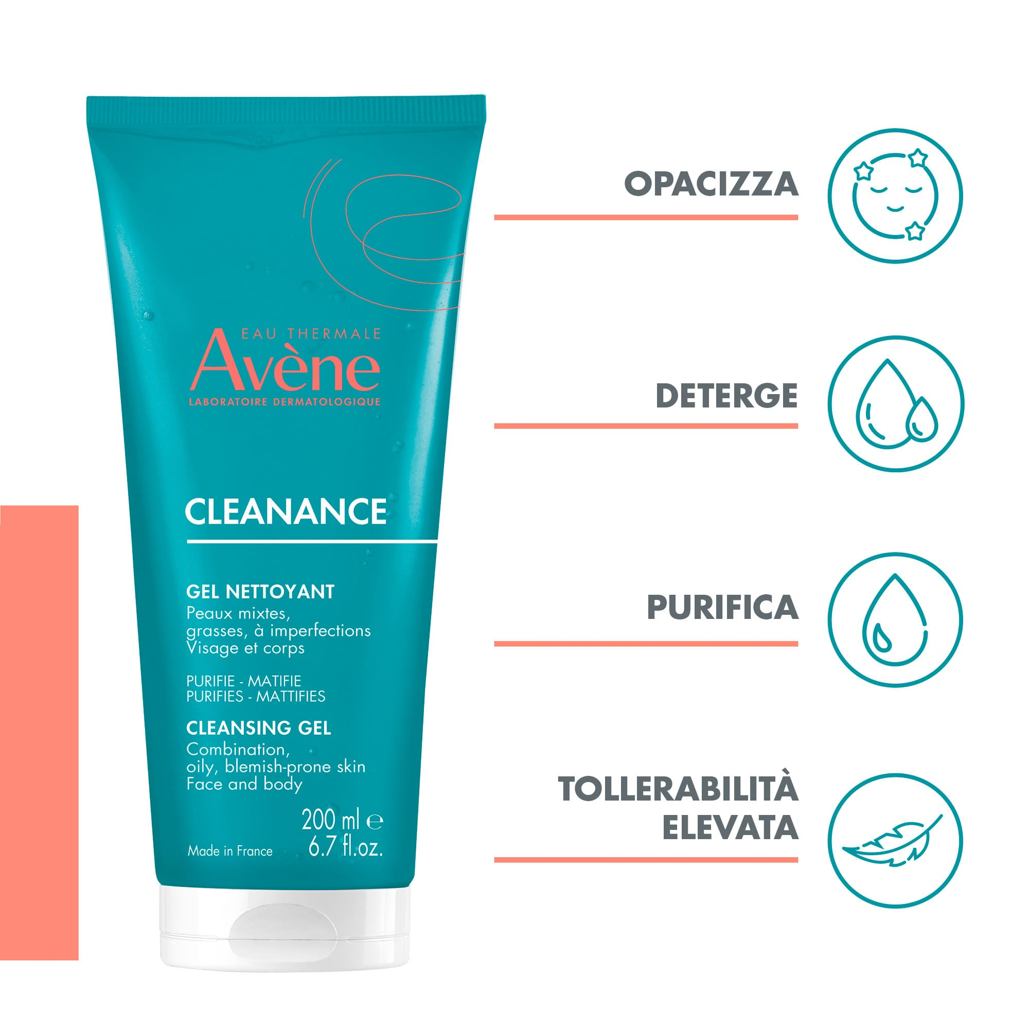 Eau Thermale Avène Cleanance Gel Detergente 200 ml