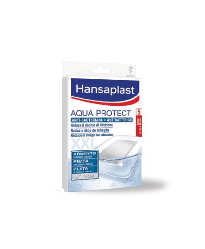 Hansaplast Acqua Protect Cerotto Antibatterico 8 x 10 cm 5 Pezzi