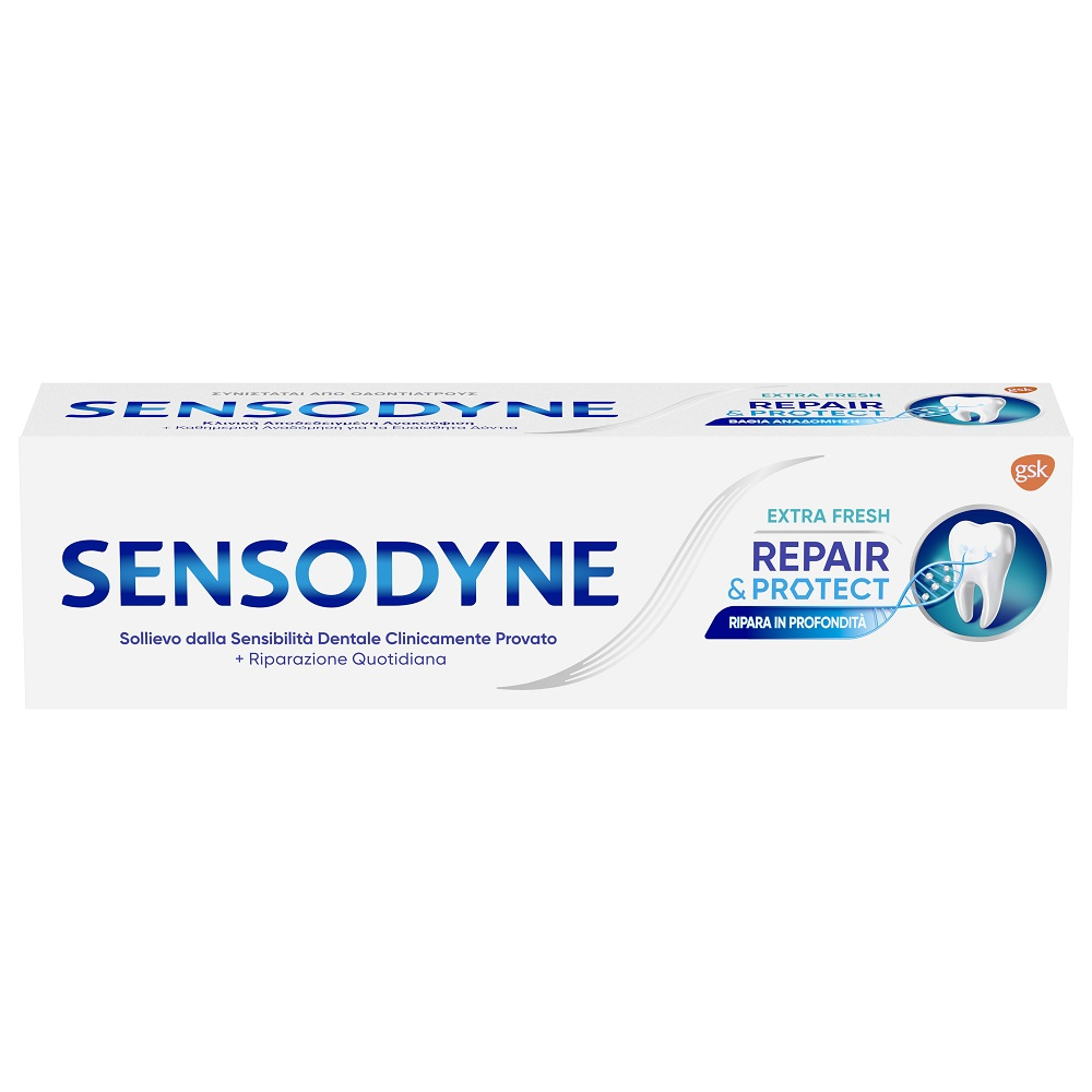 Sensodyne Repair&Protect Dentifricio Quotidiano Denti Sensibili Igiene Dentale Extra Fresh 75ml