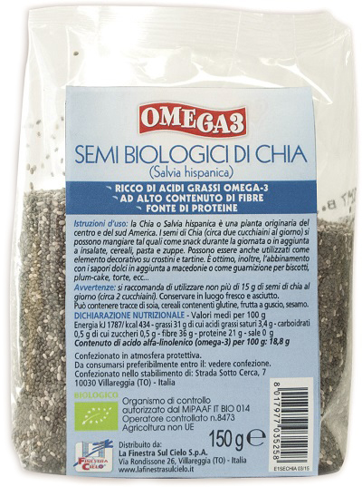 OMEGA 3 SEMI DI CHIA BIO 150G