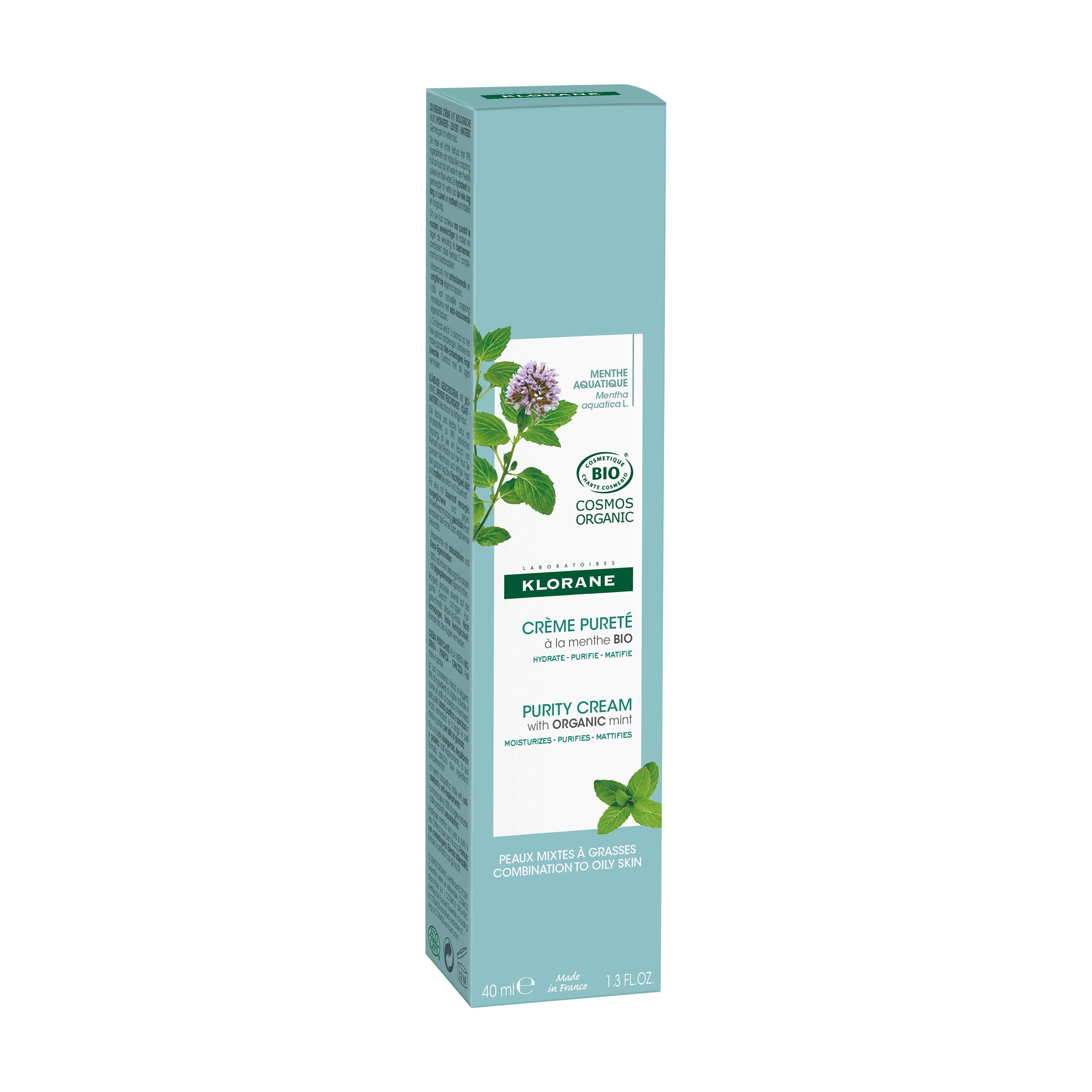 Klorane - Crema Purificante Alla Menta Acquatica Bio 40 ml