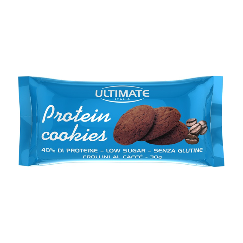 Ultimate Italia Protein Cookies - Biscotti Senza Glutine Gusto Caffè 30 g