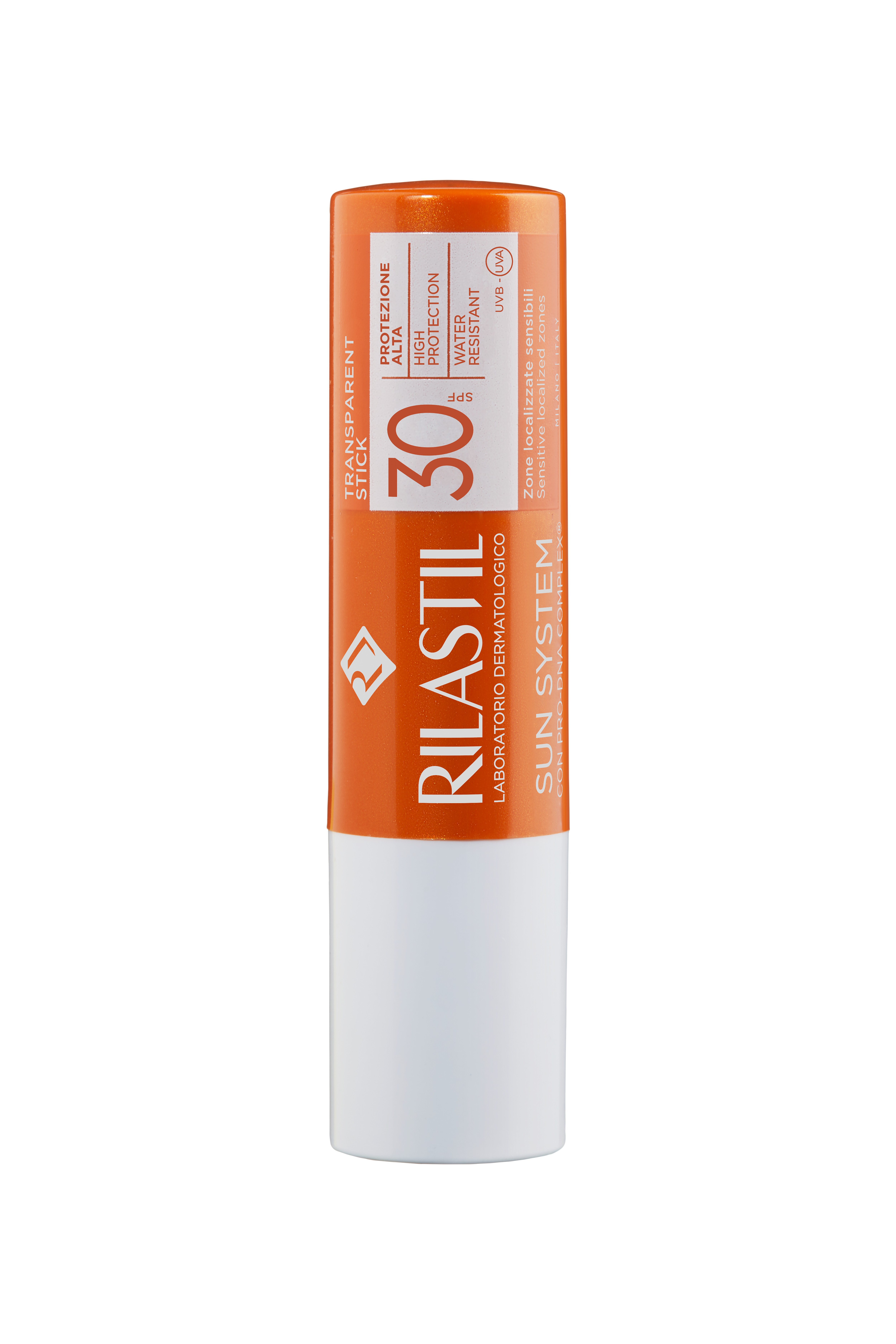 Rilastil Sun System - Stick Solare Trasparente SPF30 Per Zone Sensibili 4 ml
