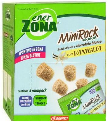 Enerzona MiniRock 40-30-30 Vaniglia 5 Minipack da 24g