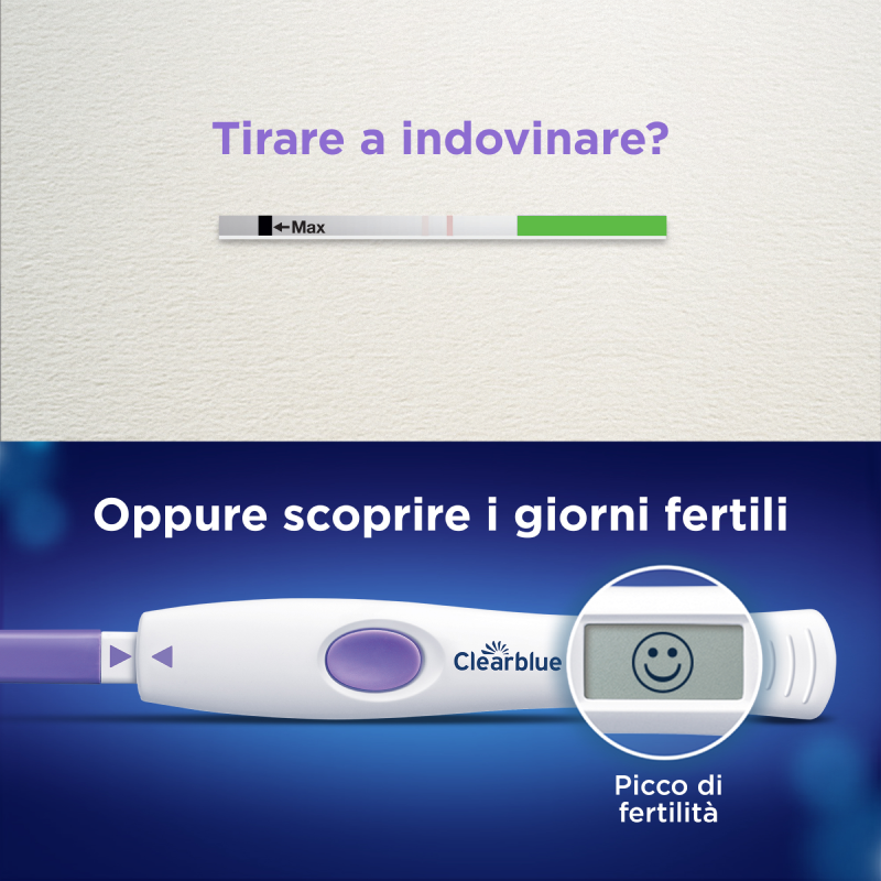 Test Di Ovulazione Clearblue Digitale Avanzato Aumenta Le Tue Probabilità Di Rimanere Incinta – 1 Portastick Digitale E 10 Sticks