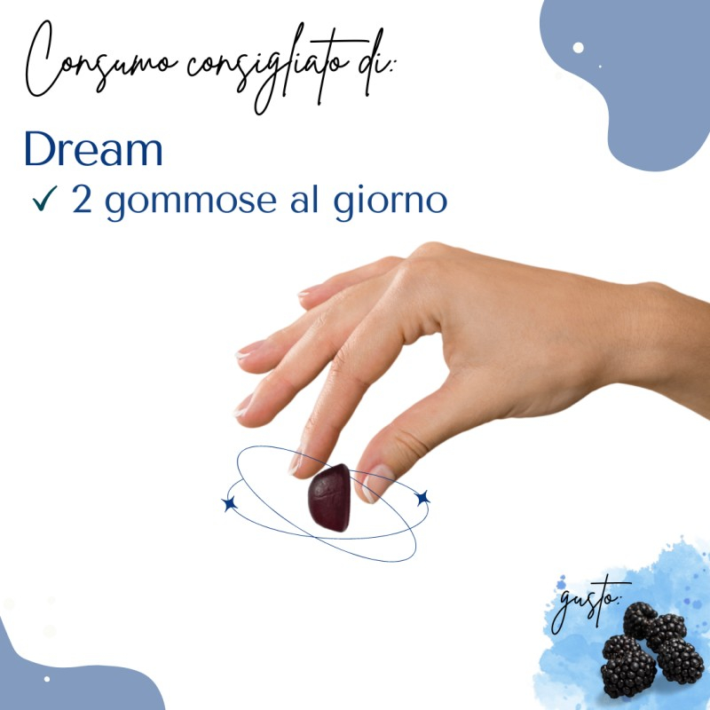 Sabbia Natural - DREAM per favorire la regolarità del sonno - 60 GOMMOSE gusto MORA