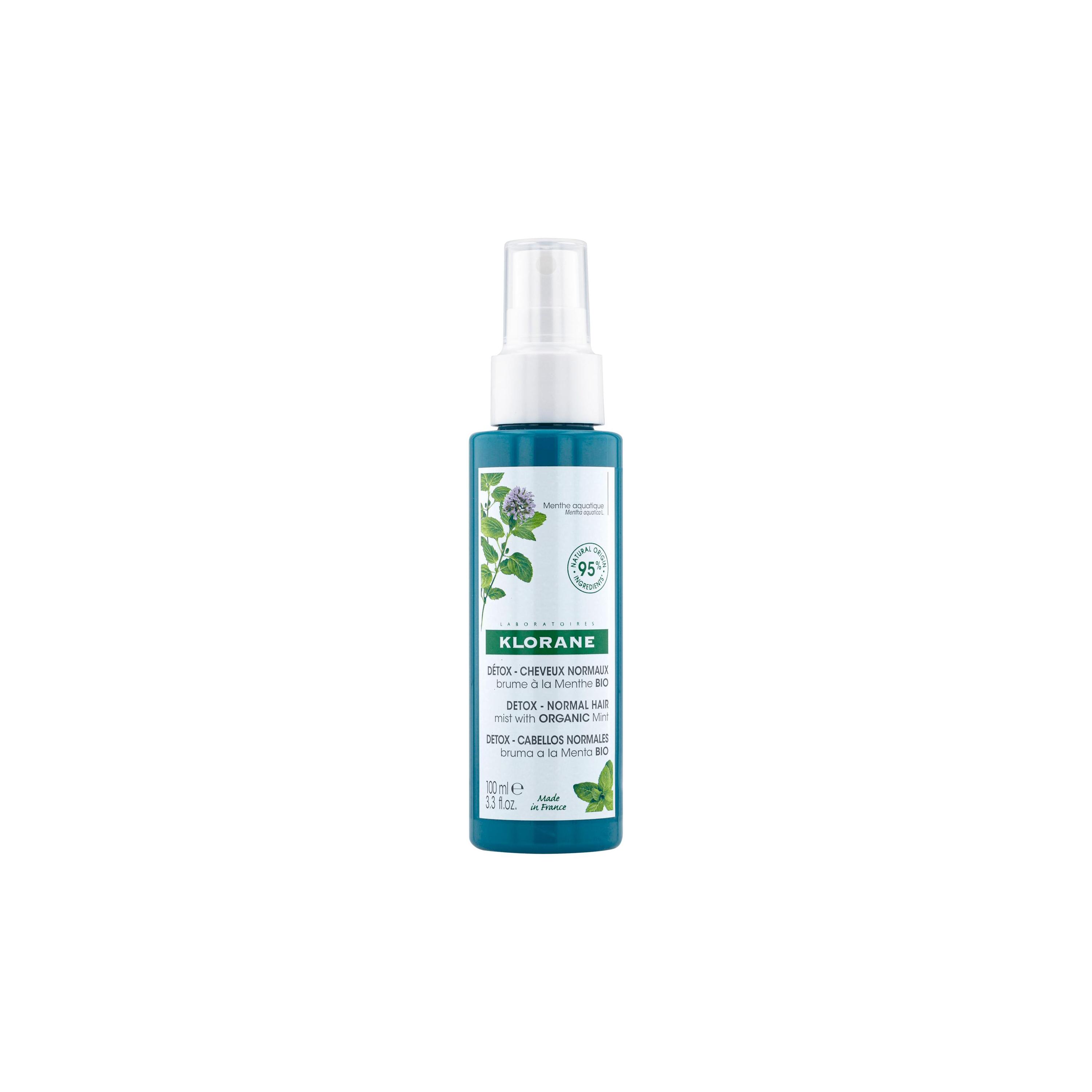 Klorane - Spray Detossinante Alla Menta Bio Per Capelli Normali 100 ml