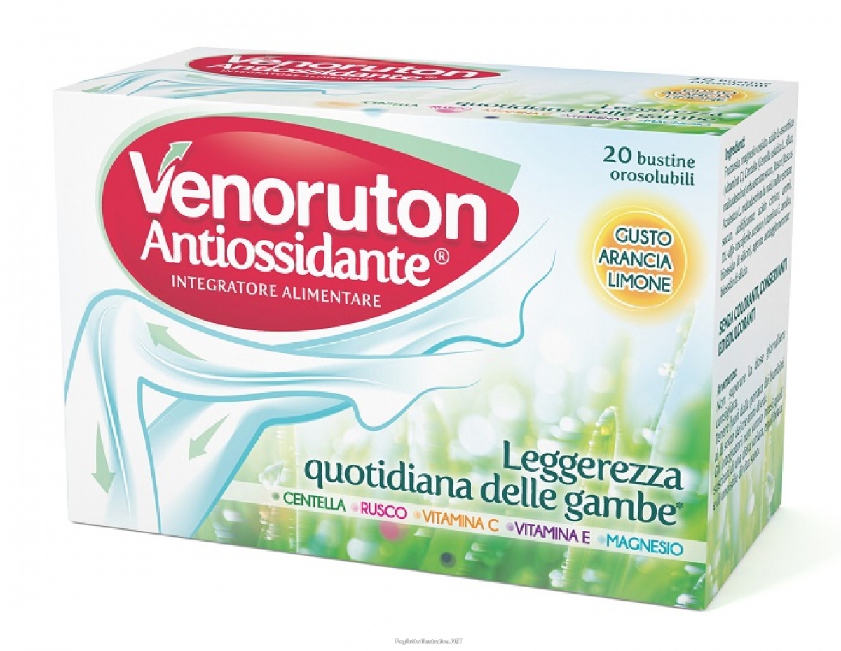 Venoruton Antiossidante Integratore Gambe Pesanti 20 Bustine