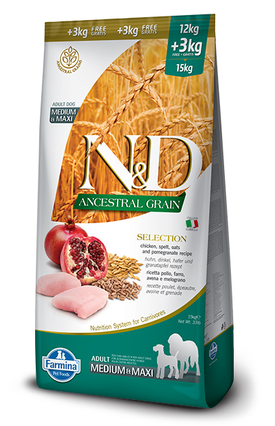 N&D DOG ANCEST SEL CH POM15KG