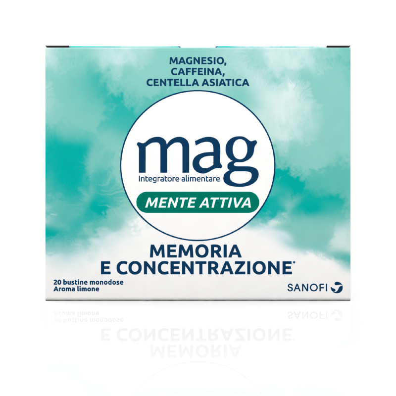 Mag Mente Attiva Integratore Memoria e Concentrazione 20 Bustine