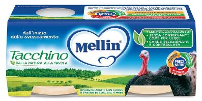 Mellin Omogeneizzato di Tacchino 2 x 80 g