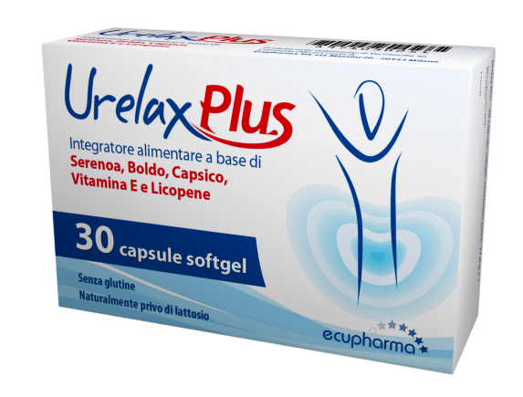 Urelax Plus - Integratore per il benessere della prostata e delle vie urinarie - 30 capsule