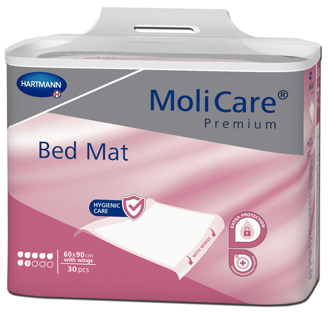 MOLICARE BED MAT 7GTT TRAV 30P