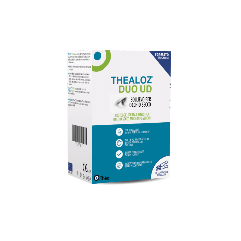 Thealoz Duo UD Gocce Oculari Lubrificanti e Protettive 30 monodose 0,4 mL