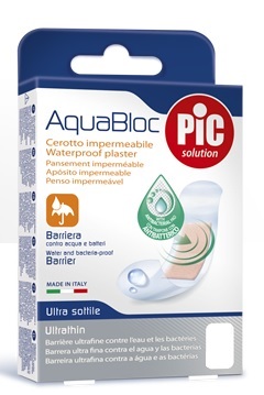 Pic Aquablock Cerotto Antibatterico 10 x 6 cm 5 Pezzi