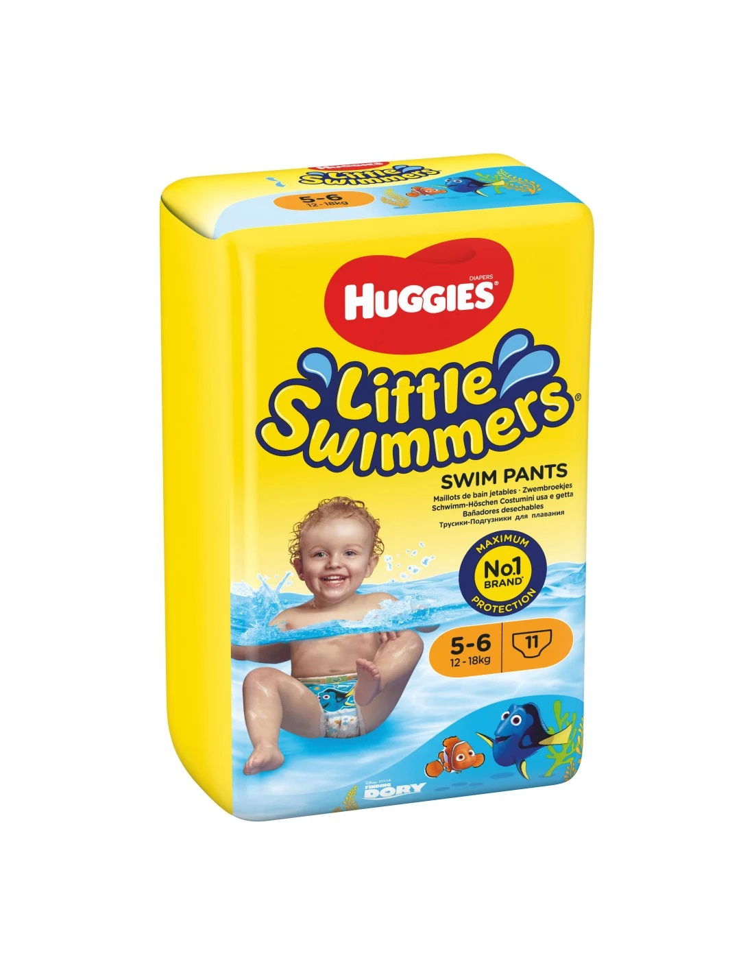 Huggies Little Swimmers Pannolino Costumino Bambini Taglia Large 12-18 Kg 11 Pannolini