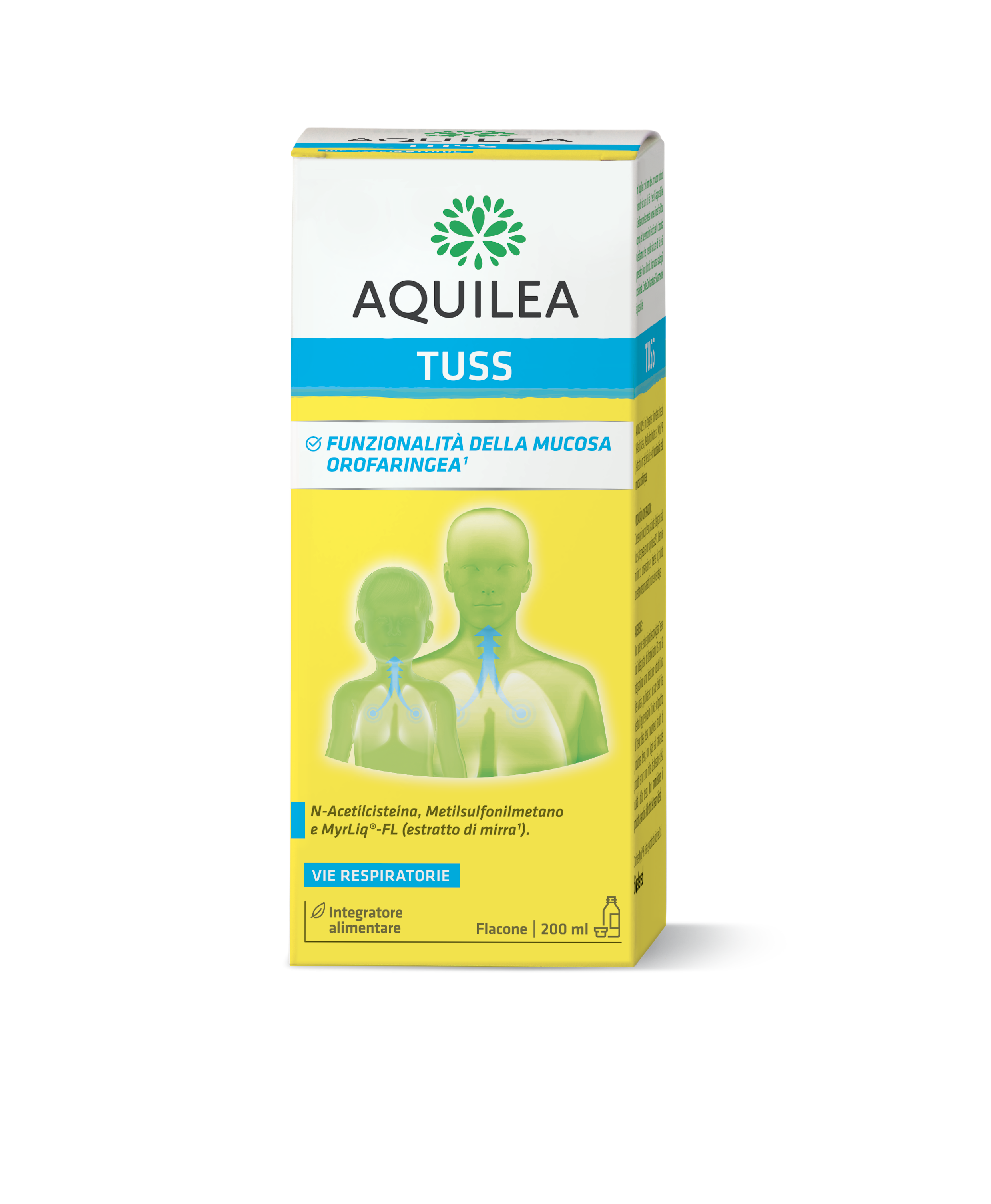 Aquilea Mucus 200 ml - Integratore per la mucosa orofaringea