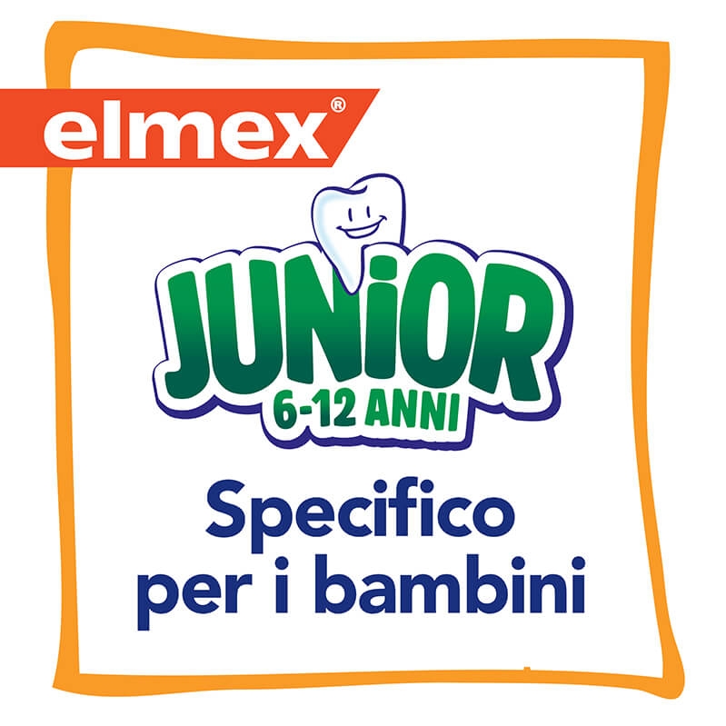 Elmex Junior 6-12 anni Spazzolino Manuale Bambini Colori Assortiti