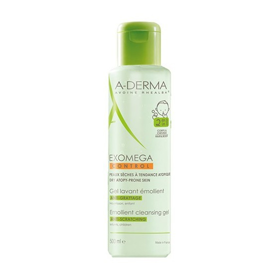 A-DERMA EXOMEGA CONTROL Gel Detergente Emolliente 2 in 1 500mL