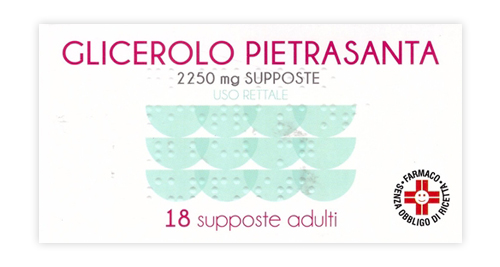 Glicerolo Pietrasanta Adulti 2250mg 18 Supposte