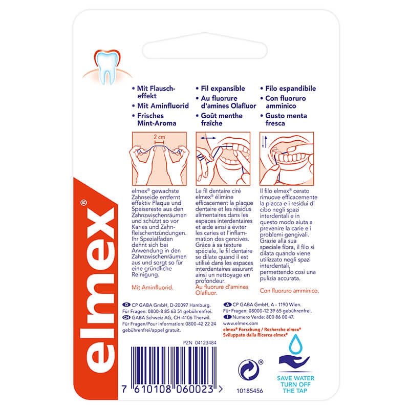 Elmex Filo Interdentale Cerato Per Igiene Orale 50 m