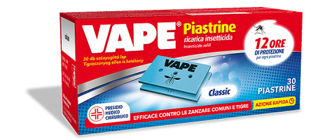 Vape Ricarica Piastrine Classic Insetticida 30 Pezzi