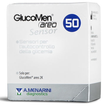 GlucoMen Areo Sensor Strisce Controllo Glicemia 50 Pezzi