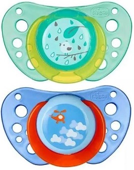 Chicco Physio Air Succhietto Caucciu +12m 2 Pezzi