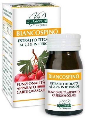 Dr. Giorgini Biancospino Estratto Titolato integratore alimentare utile per l'apparato cardiovascolare 60 pastiglie