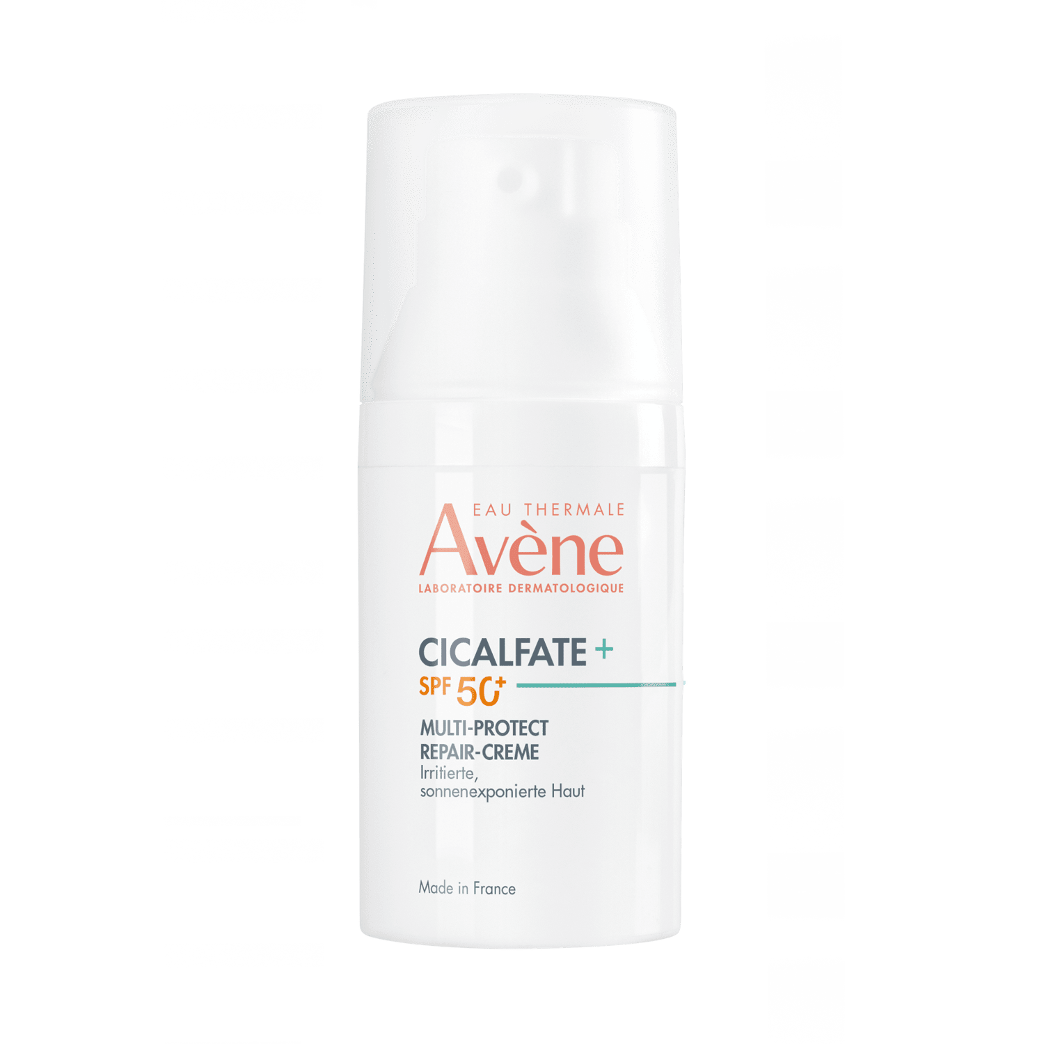 Eau Thermale Avène Cicalfate+ Crema ristrutturante multi-protettiva SPF 50+, efficacia contro i segni residui, Pelle fragilizzata esposta al sole, 30ml