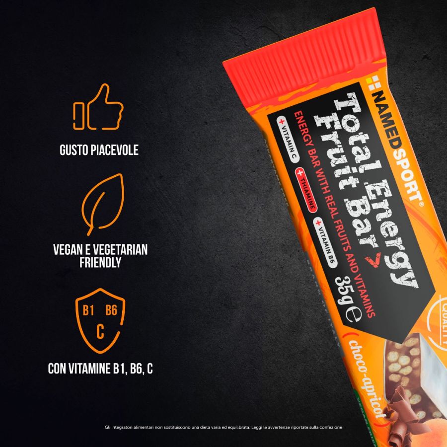 Named Sport - Total Energy Fruit Bar Gusto Choco-Apricot - Barretta Energetica 35 g
